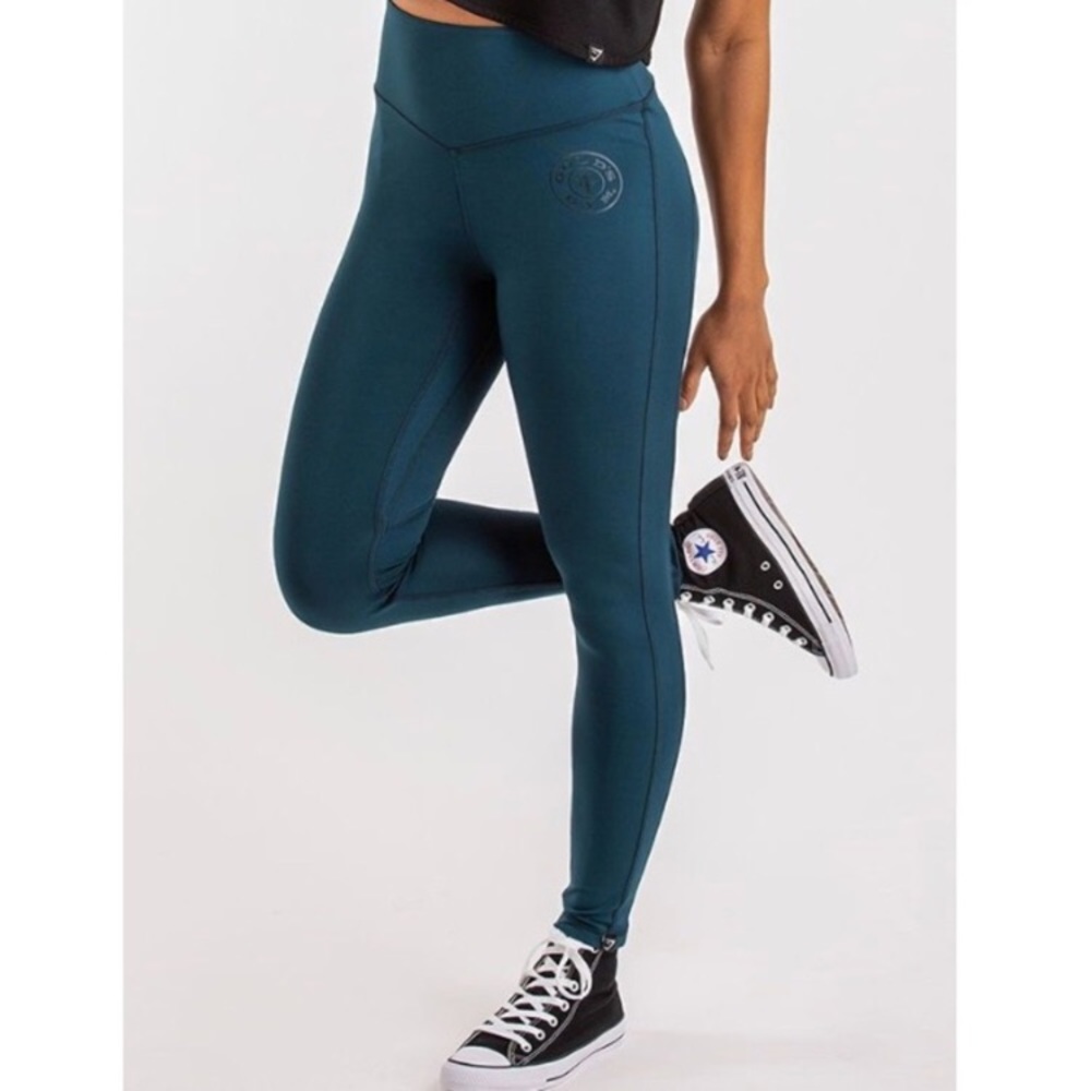 Gymshark Blue Lagoon Golds Gym Leggings